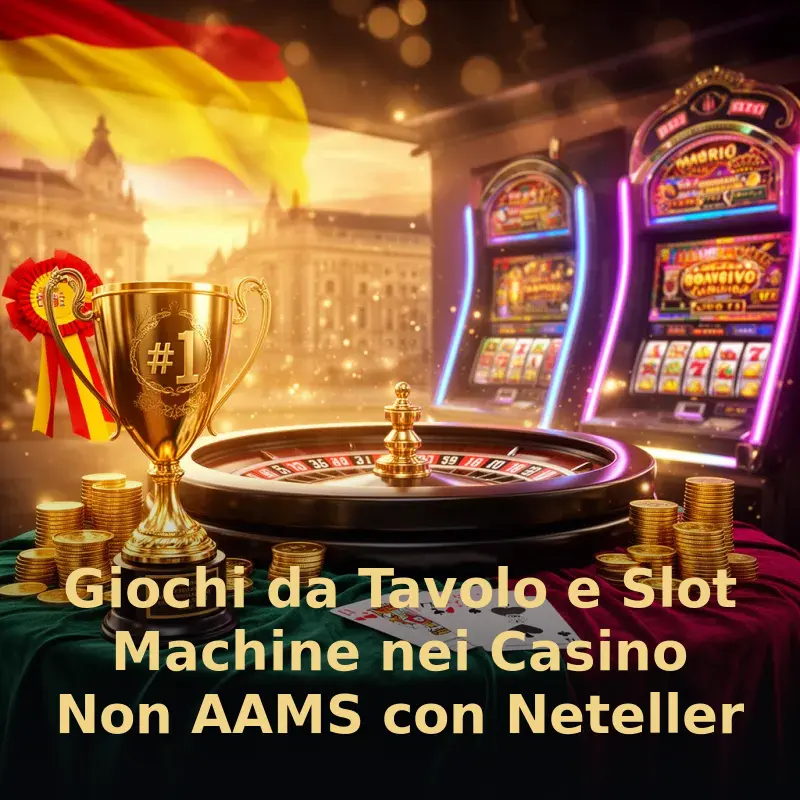 Giochi da Tavolo e Slot Machine nei Casino Non AAMS con Neteller